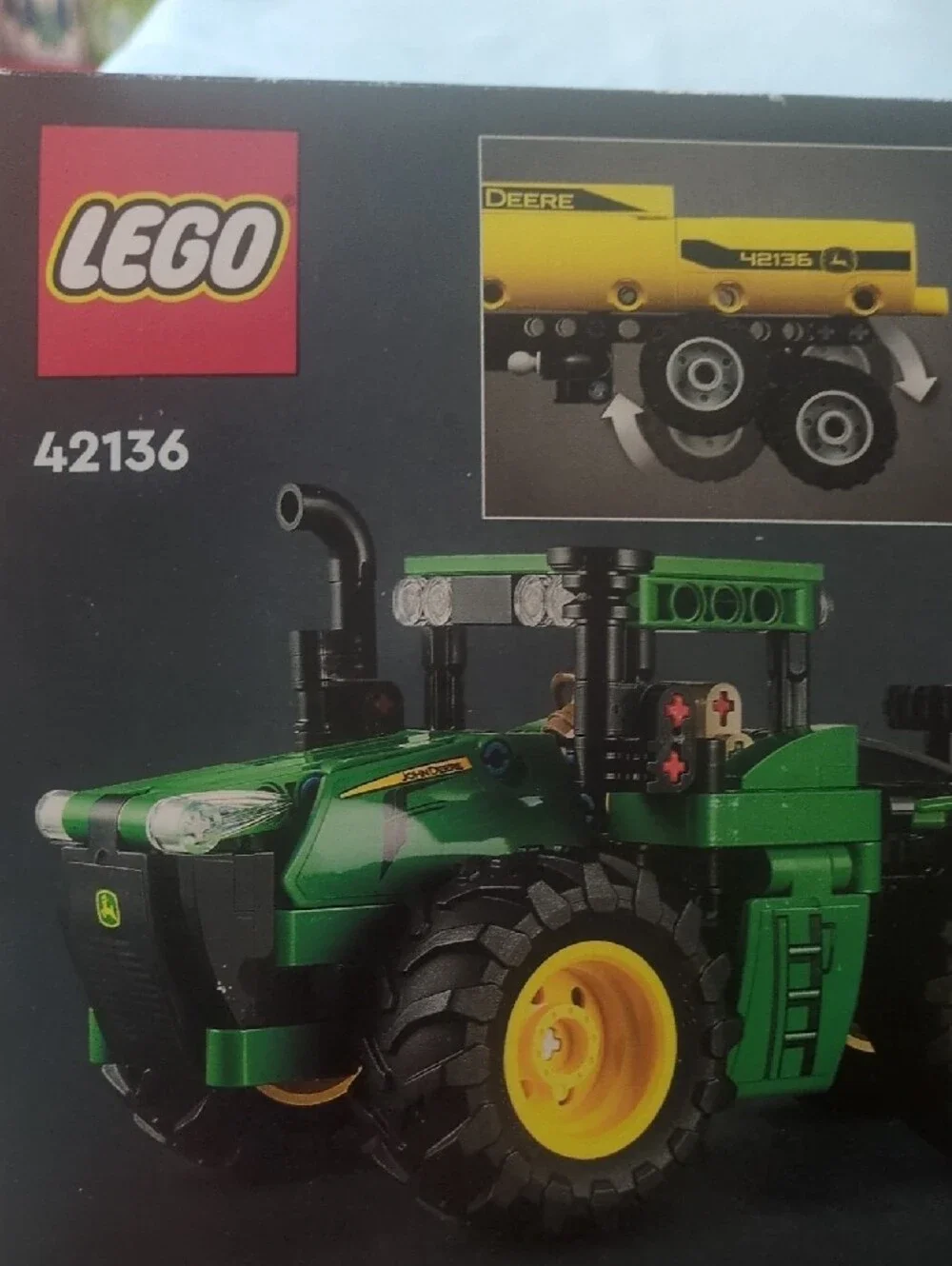 LEGO Technic Green & Yellow Tractor with Trailer